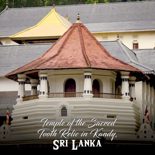 Temple of the Sacred Tooth Relic in Kandy, Sri Lanka